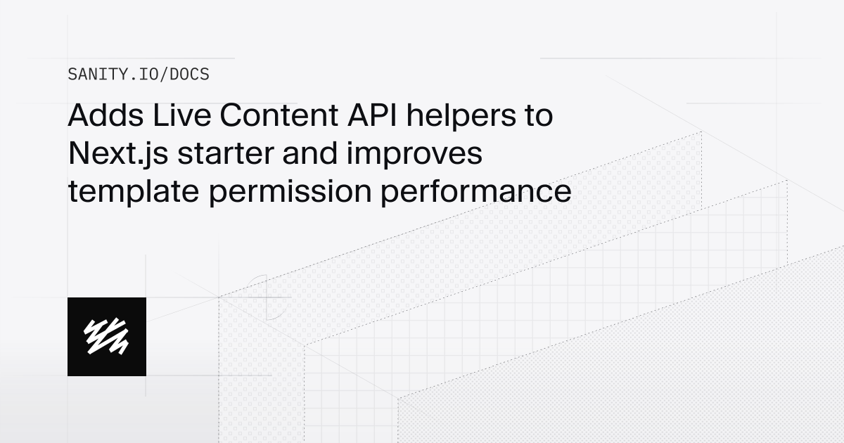 Adds Live Content API helpers to Next.js starter and improves template ...