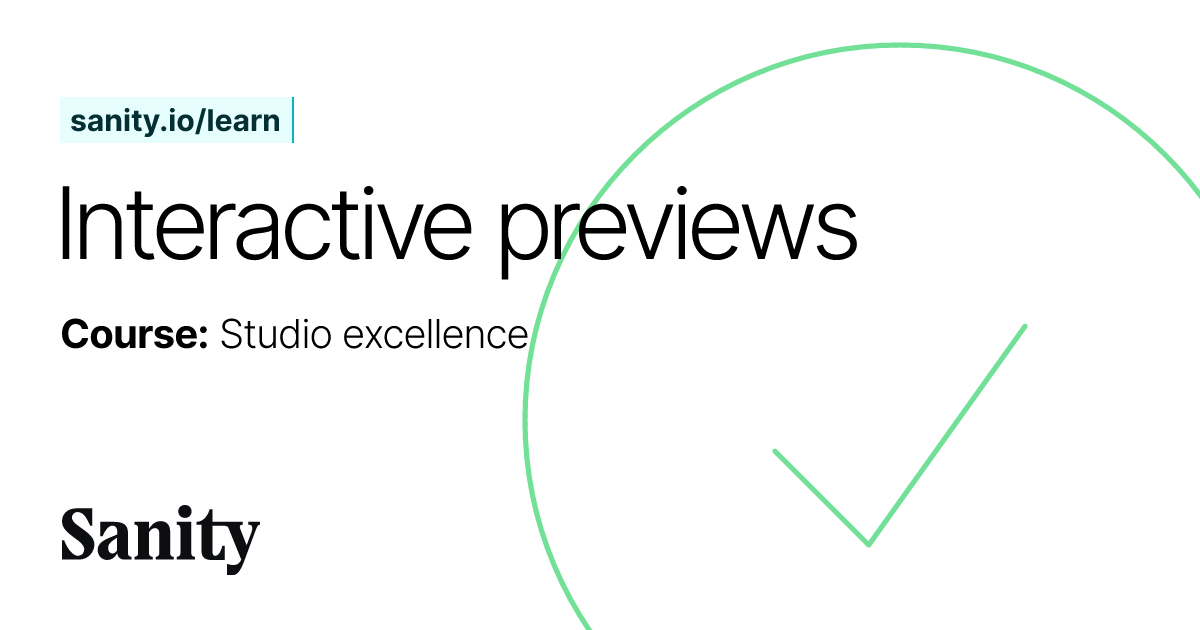 Intelligent Integrations Studio Excellence Sanity Learn